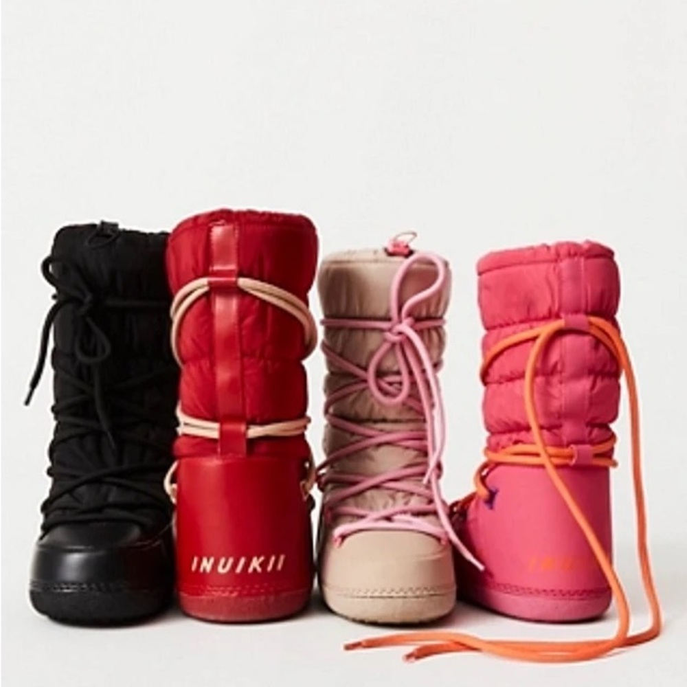 Inuikii Free People New Black  Winter Boots Collection 39/9 New